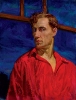 Русаков Н.А. Автопортрет в красной рубахе. 1935. Холст, масло. Собрание ЧГМИИ