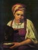 Девушка с теленком. 1829. Х.м. 65,5х53,0. ГТГ