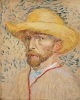  Ван Гог. Автопортрет в соломенной шляпе. 1887. К.м. 40,8х32,7. Амстердам, Музей Ван Гога.