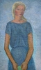 Девочка с яблоком. 1923. Холст, масло. 93,5х56. Москва, частная коллекция