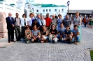 Участники международного симпозицма по скульптуре Мелодия камня. Казанский Кремль. 18 июля 2014 года