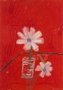 Цветы на красном фоне.1973.59х41jpg
