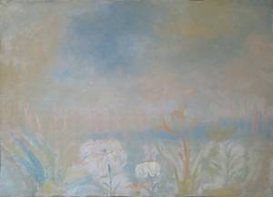 Е.Тавьева. Моление. Аллегория на тему ..Бытие.. 2005. х.м. 53х75.