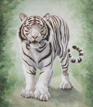 «Белый тигр», 2007 г., холст, масло, 90х80