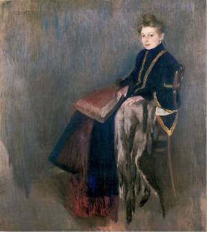 Бакст Леон [Розенберг Лев Самойлович] Дама в кресле 1900-е.