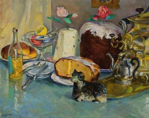 Пасхальный натюрморт. 1920-е г.г. х. м