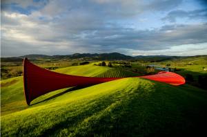 Anish Kapoor. The Farm,Outdoor Art Gallery in Kaipara Bay, north of Auckland, New Zealand Anish Kapo