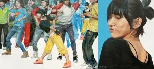 Омбыш-Кузнецов М.С. (Новосибирск)Диптих Шанхайское утро. 2012. Х.м. 100х220