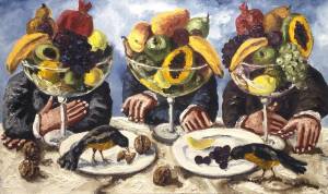 Н.Нестерова. Грецкие орехи. 60х100. 2012. Холст, масло