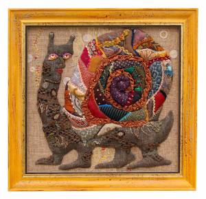 Улитка. 2010. Ткань, 69х73