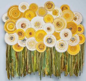 Одуванчиковый лес. 2014. Ткань, шнур, 84х94