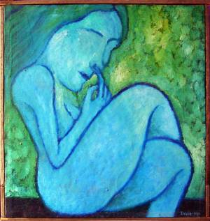 Девушка, ковыряющая в носу