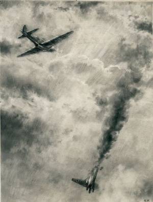 Н.Жуков. Сбитый асс. 1940-е гг