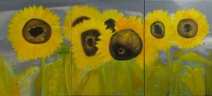 ПОДСОЛНУХИ (Юрмала) 2009 80х180